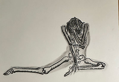 An anatomy study for life art (2024 project)