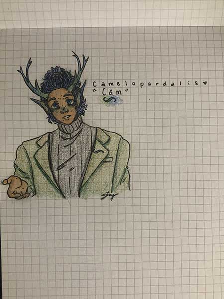 Camelopardalis character design test colored (2023 fan project)