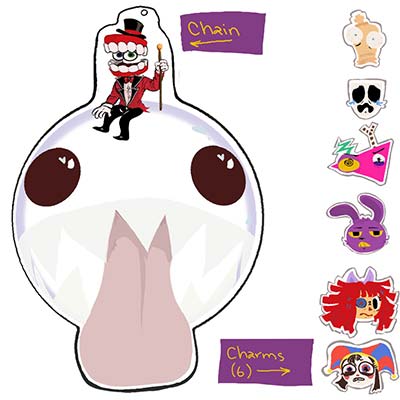 Shake chain blue print (Artist Alley piece, 2025)